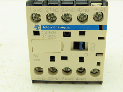 Schneider Electric Telemecanique CA3KN31BD3 Control Relay 24VDC 10A 4PH 3NO 1NC