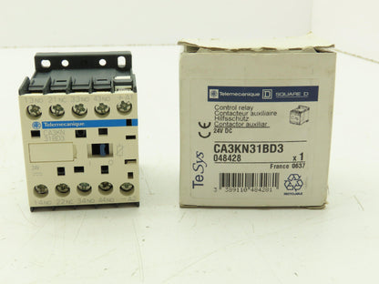 Schneider Electric Telemecanique CA3KN31BD3 Control Relay 24VDC 10A 4PH 3NO 1NC