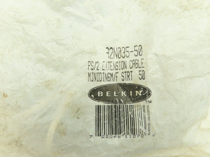 Belkin A2N035-50 PS/2 Mouse and Keyboard Extension Cable 50' 6-Pin