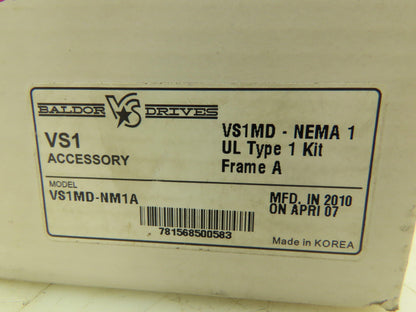 Baldor Drives VS1MD-NM1A Conduit Kit 1 VS1 1/2-1 Hp  NEMA 1 Enclosure Lot of 2