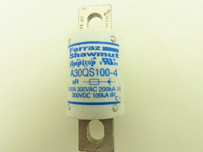 Ferraz Shawmut A30QS100-4 Amptrap Fuse 100A 300V