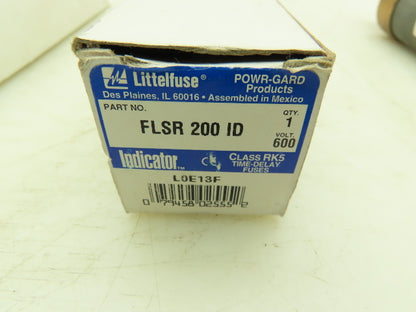 Littelfuse FLSR 200 ID Slo Blo Fuse 200A 600V Time Delay Dual Element Lot of 2