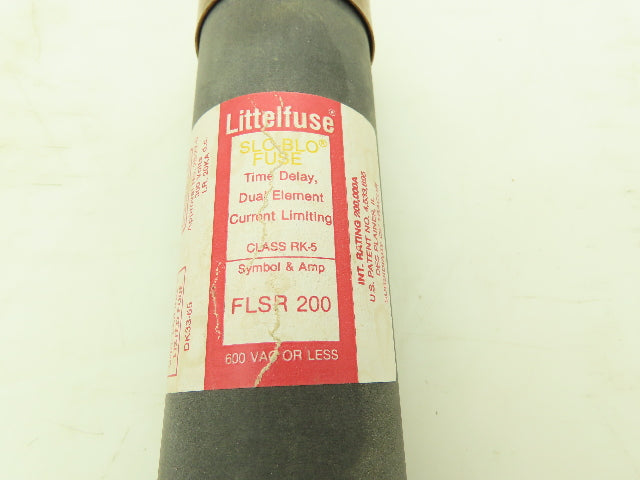 Littelfuse FLSR 200 ID Slo Blo Fuse 200A 600V Time Delay Dual Element Lot of 2