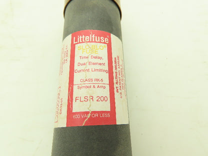 Littelfuse FLSR 200 ID Slo Blo Fuse 200A 600V Time Delay Dual Element Lot of 2