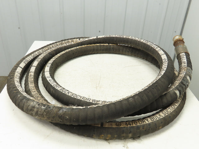 Jason 4470 Dry Bulk Material Suction Hose 2" ID x 25' 6" Gum Rubber 75 PSI