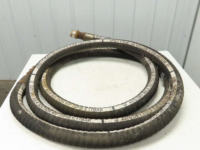 Jason 4470 Dry Bulk Material Suction Hose 2" ID x 25' 6" Gum Rubber 75 PSI