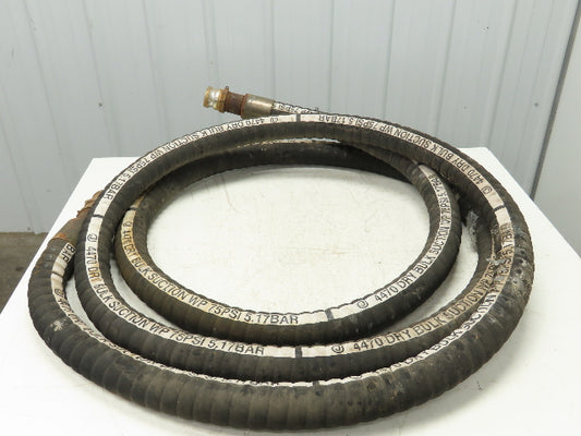 Jason 4470 Dry Bulk Material Suction Hose 2" ID x 25' 6" Gum Rubber 75 PSI