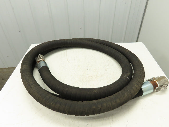 Dry Bulk Material Black Rubber Suction Hose 2" ID x 20' 6"