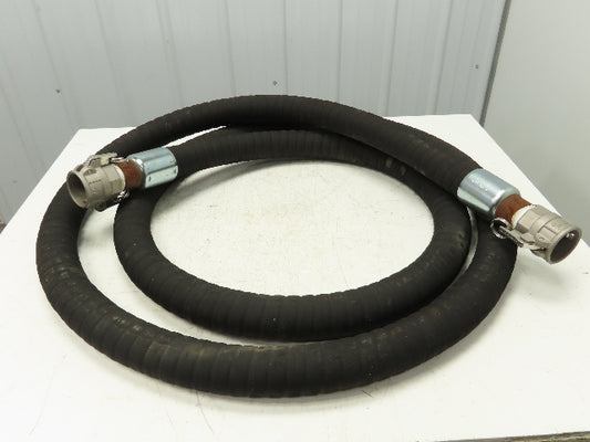 Dry Bulk Material Black Rubber Suction Hose 2" ID x 20' 6"