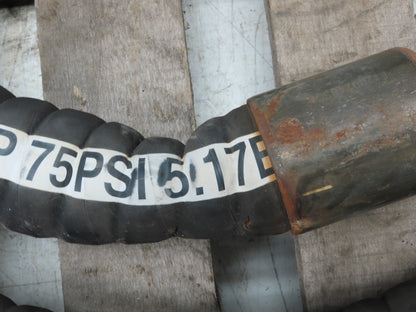 Jason Industrial 4470 Dry Bulk Material Gum Rubber Suction Hose 2" ID x 25' 6"