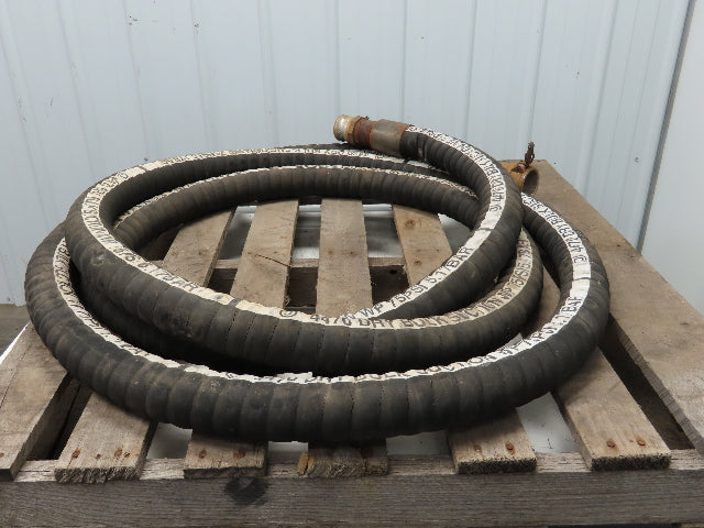 Jason Industrial 4470 Dry Bulk Material Gum Rubber Suction Hose 2" ID x 25' 6"