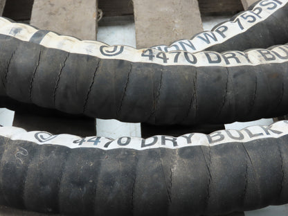 Jason Industrial 4470 Dry Bulk Material Gum Rubber Suction Hose 2" ID x 25' 6"