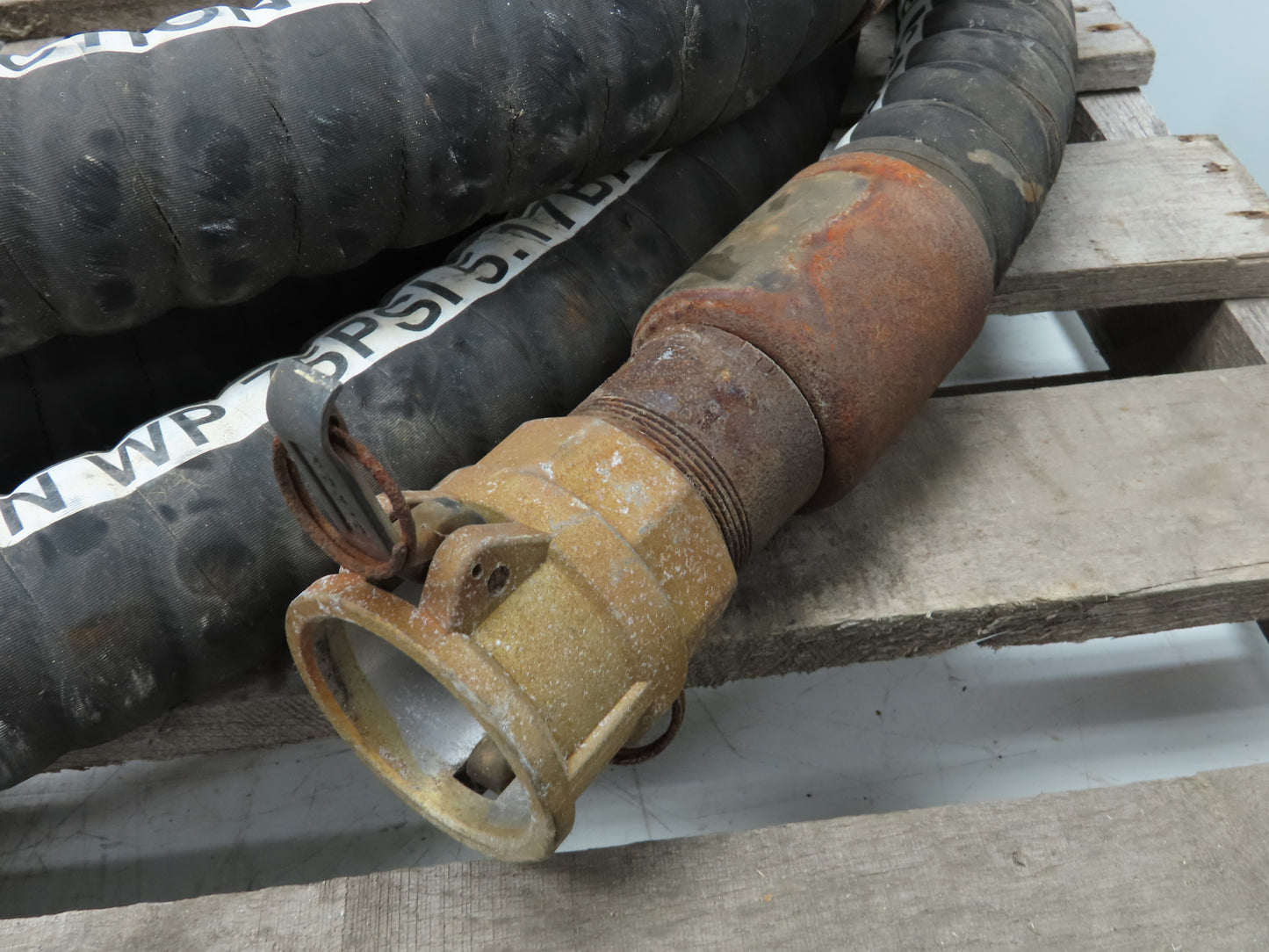 Jason Industrial 4470 Dry Bulk Material Gum Rubber Suction Hose 2" ID x 25' 6"