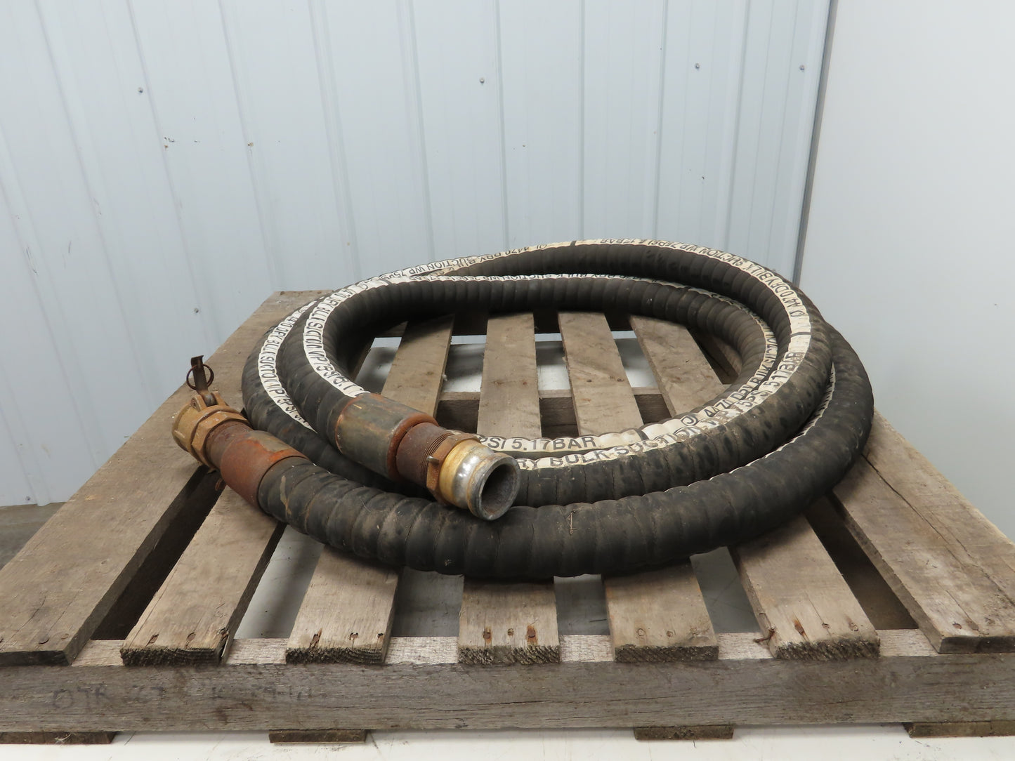 Jason Industrial 4470 Dry Bulk Material Gum Rubber Suction Hose 2" ID x 25' 6"