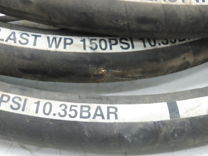 Jason Industrial 4314 Sandblast Hose 1-1/2" ID x 30' Black 4-Ply Rubber 150 PSI