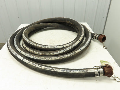 Jason Industrial 4314 Sandblast Hose 1-1/2" ID x 30' Black 4-Ply Rubber 150 PSI