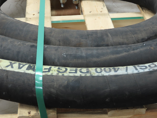Eagle 3" ID x 24' Hot Air Compressor Dry Bulk Blower Hose Black Rubber 400°F