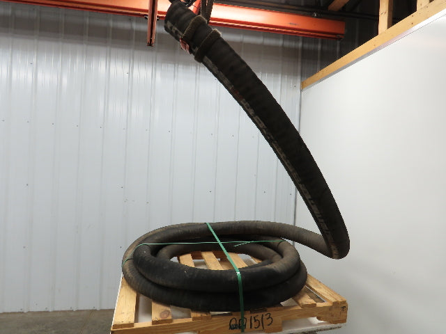 Boston Sabertooth H034748 Dry Bulk Material Suction Hose 3"x 44' Black Rubber
