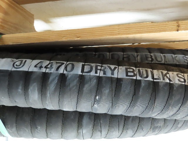 Jason 4470 Dry Bulk Material Suction Hose 3" ID x 48' Gum Rubber 75 PSI