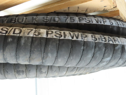 Jason 4470 Dry Bulk Material Suction Hose 3" ID x 48' Gum Rubber 75 PSI