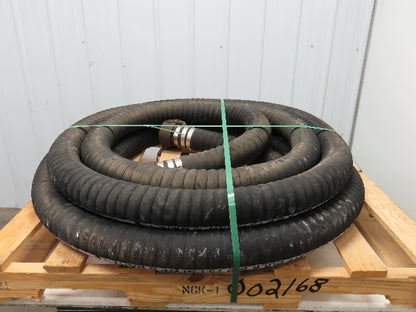 Jason 4470 Dry Bulk Material Suction Hose 3" ID x 48' Gum Rubber 75 PSI