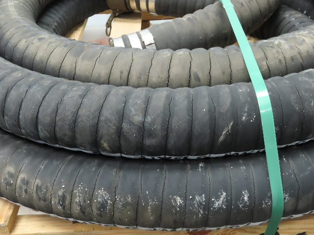 Jason 4470 Dry Bulk Material Suction Hose 3" ID x 48' Gum Rubber 75 PSI