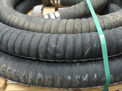 Jason 4470 Dry Bulk Material Suction Hose 3" ID x 48' Gum Rubber 75 PSI
