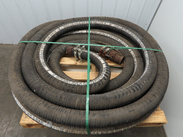 Jason 4470 Dry Bulk Material Suction Hose 3" ID x 73' Gum Rubber 75 PSI