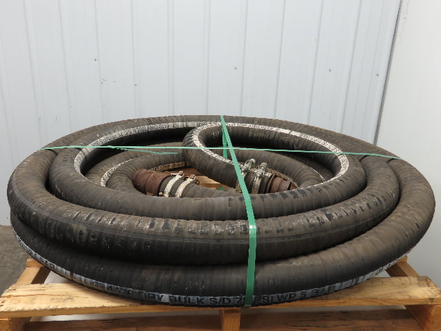 Jason 4470 Dry Bulk Material Suction Hose 3" ID x 73' Gum Rubber 75 PSI