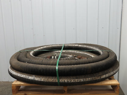 Jason 4470 Dry Bulk Material Suction Hose 3" ID x 73' Gum Rubber 75 PSI