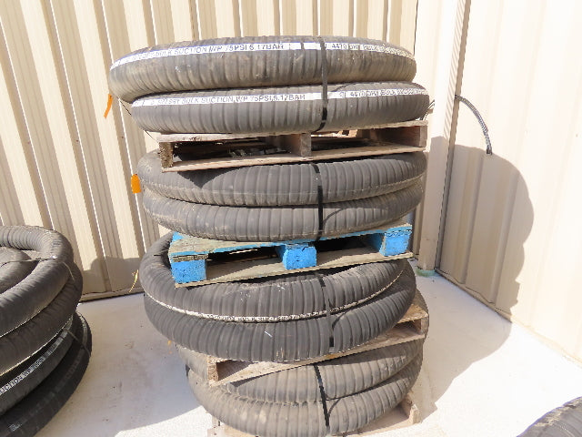 4470 Jason 4470 Dry Bulk Material Suction Hose 5" ID x 49' Gum Rubber 75 PSI