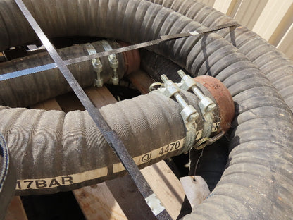 4470 Jason 4470 Dry Bulk Material Suction Hose 5" ID x 49' Gum Rubber 75 PSI