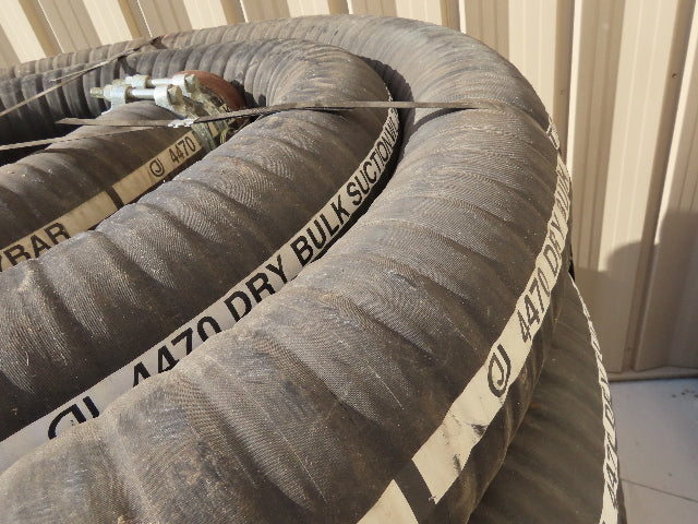 4470 Jason 4470 Dry Bulk Material Suction Hose 5" ID x 49' Gum Rubber 75 PSI