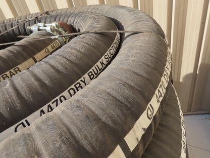 4470 Jason 4470 Dry Bulk Material Suction Hose 5" ID x 49' Gum Rubber 75 PSI