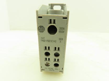 Allen Bradley 1492-PDE1C142 Enclosed Power Distribution Block 200A 600V Ser.A