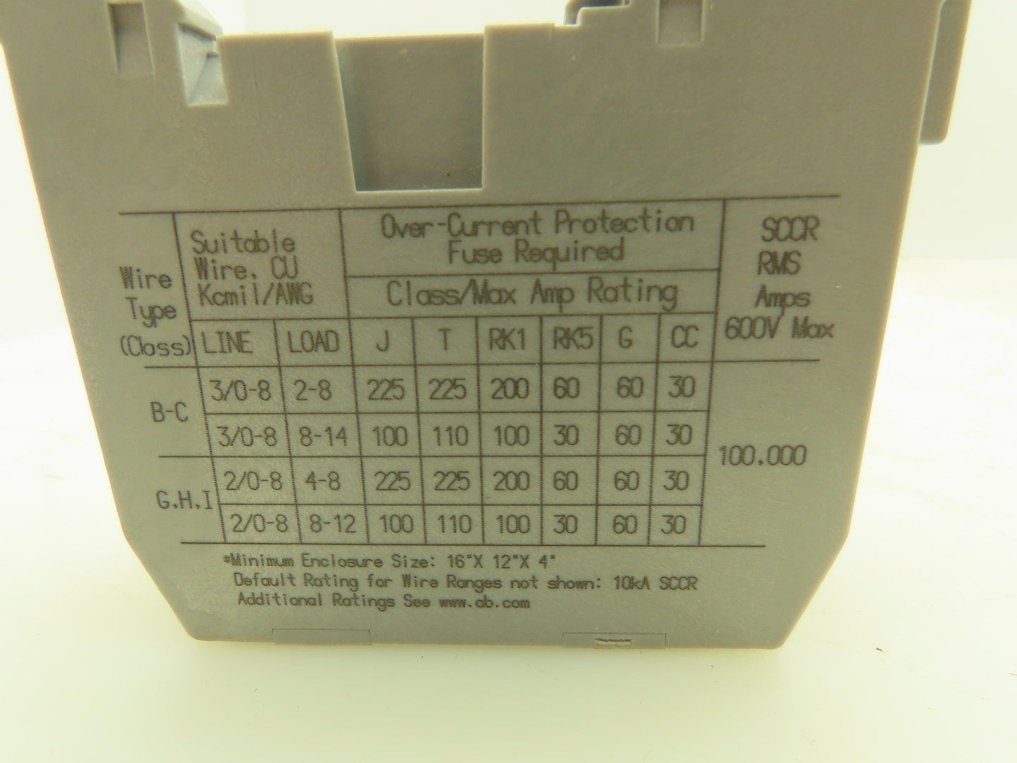 Allen Bradley 1492-PDE1C142 Enclosed Power Distribution Block 200A 600V Ser.A