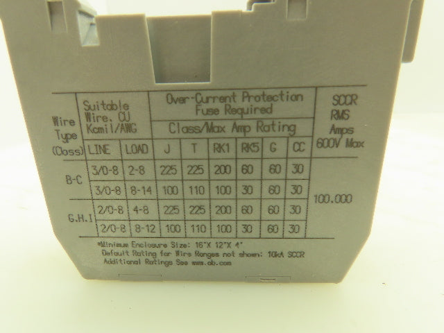Allen Bradley 1492-PDE1C142 Enclosed Power Distribution Block 200A 600V Ser.A