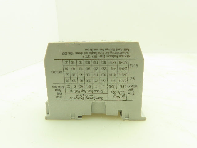 Allen Bradley 1492-PDE1C142 Enclosed Power Distribution Block 200A 600V Ser.A