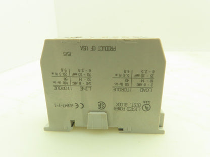Allen Bradley 1492-PDE1C142 Enclosed Power Distribution Block 200A 600V Ser.A