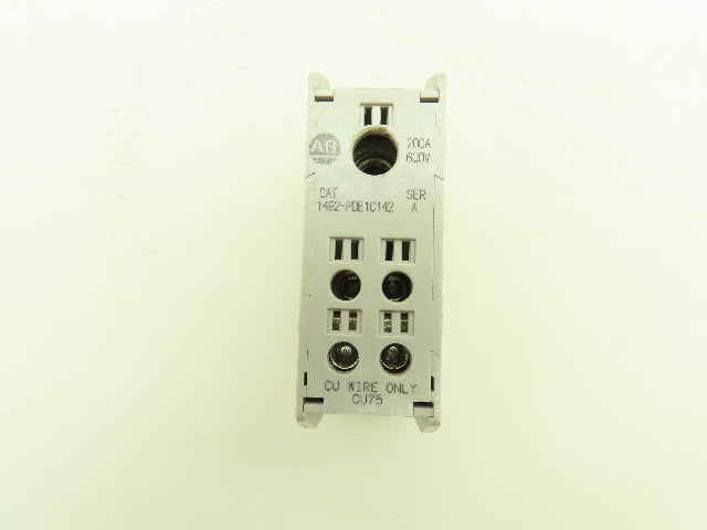 Allen Bradley 1492-PDE1C142 Enclosed Power Distribution Block 200A 600V Ser.A