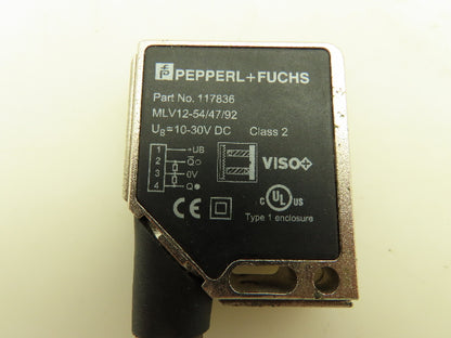Pepperl+Fuchs MLV12-54/47/92 Retroreflective PE Sensor 10-30V DC Class 2