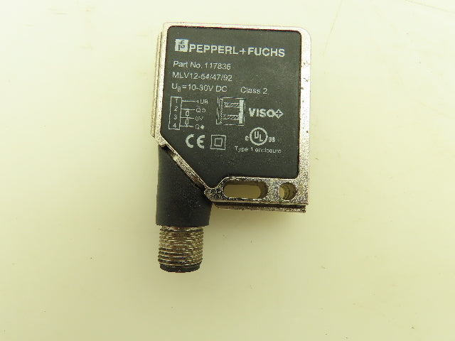 Pepperl+Fuchs MLV12-54/47/92 Retroreflective PE Sensor 10-30V DC Class 2