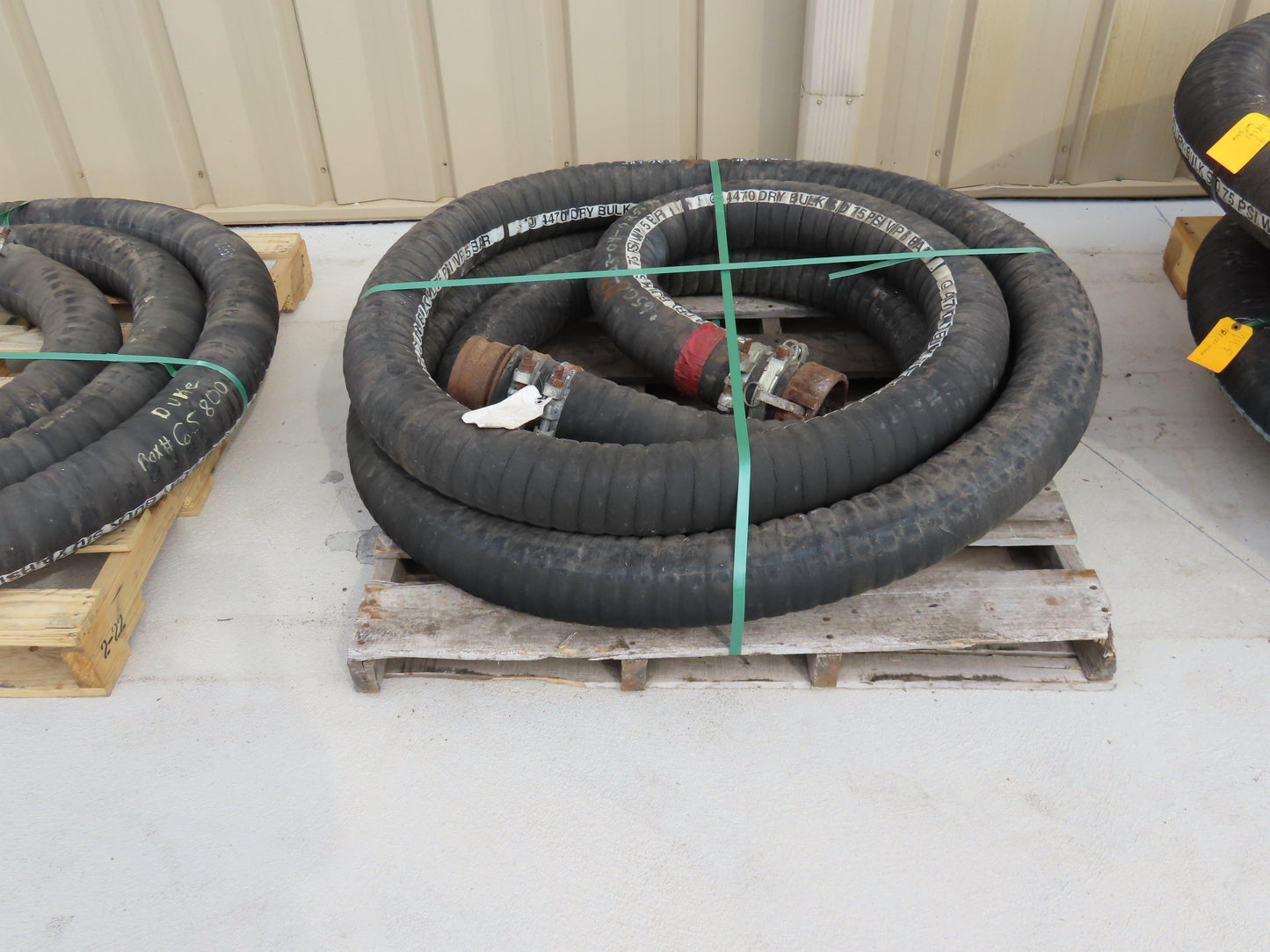 Jason 4470 Dry Bulk Material Suction Hose 4" ID x 28' Gum Rubber 75 PSI