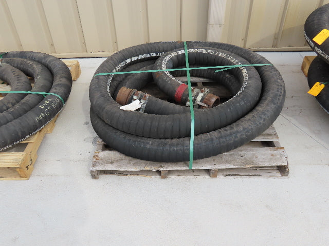Jason 4470 Dry Bulk Material Suction Hose 4" ID x 28' Gum Rubber 75 PSI