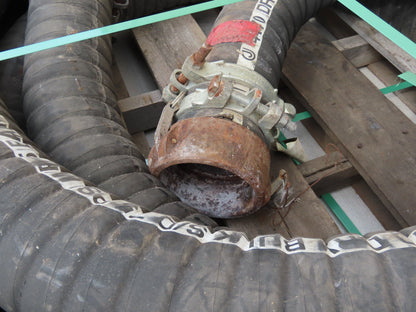 Jason 4470 Dry Bulk Material Suction Hose 4" ID x 28' Gum Rubber 75 PSI