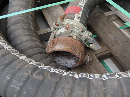 Jason 4470 Dry Bulk Material Suction Hose 4" ID x 28' Gum Rubber 75 PSI