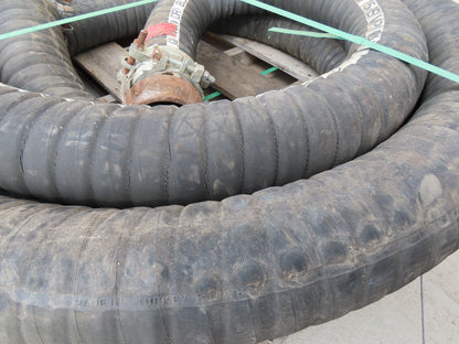 Jason 4470 Dry Bulk Material Suction Hose 4" ID x 28' Gum Rubber 75 PSI