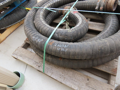 Jason 4470 Dry Bulk Material Suction Hose 4" ID x 28' Gum Rubber 75 PSI