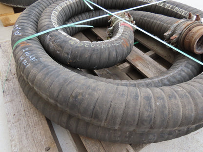Jason 4470 Dry Bulk Material Suction Hose 4" ID x 28' Gum Rubber 75 PSI