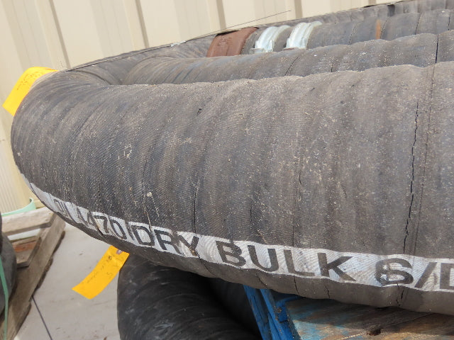 Jason 4470 Dry Bulk Material Suction Hose 5" ID x 24' Gum Rubber 75 PSI